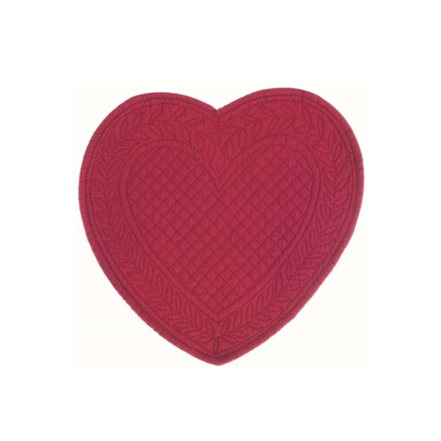 Individual Coração Vermelho